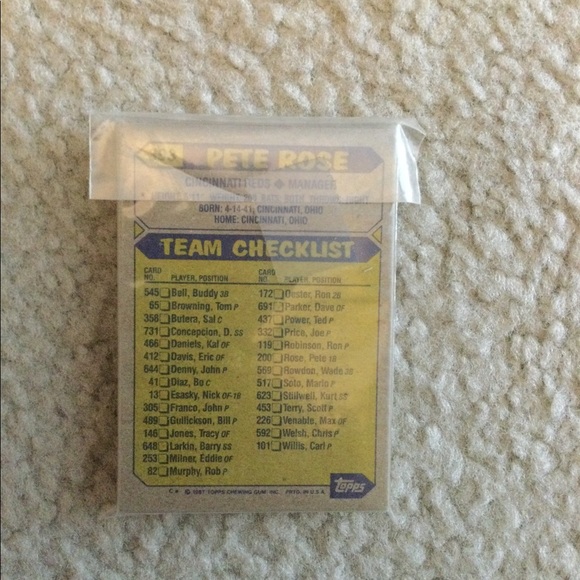 1987 Cincinnati Reds baseball cards. Topps complete set, Unopened Mint Condition - Picture 7 of 8